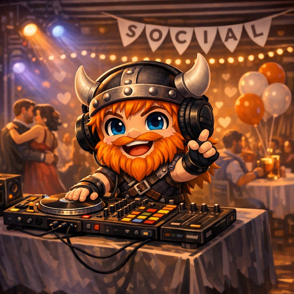 Viking DJ Performing at a Manitoba Social viking-dj-manitoba-social